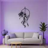 Aerial Hoop Muse Metal Wall Art | Movement Silhouette Decor