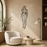 Fashion Frame Woman Metal Wall Art | Fashion Figure Wall Decor - lifestyle view 5