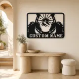 Personalized Horse Pair Metal Wall Art with Horseshoe - lifestyle view 3