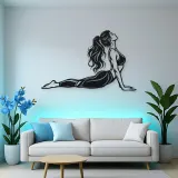 Cobra Pose Flow Metal Wall Art | Movement Silhouette Decor