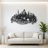 Musical City Skyline Metal Wall Art | Travel and City Wall Decor