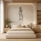Sculptural Dress Muse Metal Wall Art | Fashion Figure Wall Decor - lifestyle view 2