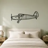 24R Argus III UC61K Airplane Silhouette Metal Wall Art, Metal Aircraft Silhouette, Aviation Wall Decor, Aviator Decor - lifestyle view 2