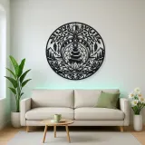 Balance Stone Circle Metal Wall Art | Modern Abstract Metal Decor