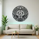 Boho Rainbow Arch Metal Wall Art | Modern Abstract Metal Decor
