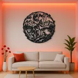 Wolf Moon Arc Metal Wall Art | Celestial Boho Wall Decor