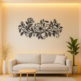 Endless Floral Vine Metal Wall Art | Botanical Metal Wall Decor