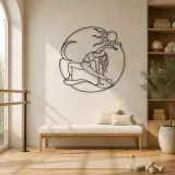 Arte mural de metal Wild Thing Arc | Decoración mural de yoga y meditación