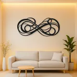 Infinite Flow Loop Metal Wall Art | Modern Abstract Metal Decor