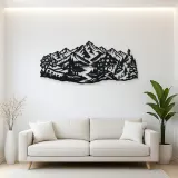 Four Seasons Peaks Metal Wall Art | Modern Abstract Metal Decor