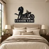 Personalized Classic Cruiser Couple Metal Wall Art - lifestyle view 2