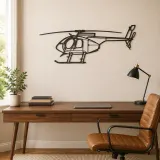 530F Airplane Silhouette Metal Wall Art, Metal Aircraft Silhouette, Aviation Wall Decor, Aviator Decor - lifestyle view 4