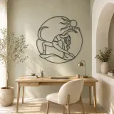 Wild Thing Arc Metal Wall Art | Yoga and Meditation Wall Decor - lifestyle view 4
