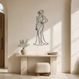 Elegant Hand on Hip Metal Wall Art | Romantic Couple Decor - lifestyle view 3