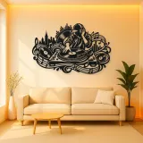 Turntable Groove Metal Wall Art | Music Room Wall Decor