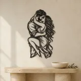 Wrapped in Arms Metal Wall Art | Romantic Couple Decor - lifestyle view 3