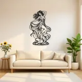 Freeform Dance Muse Metal Wall Art | Movement Silhouette Decor