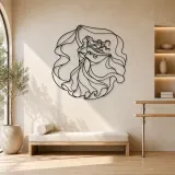Décoration murale en métal Oriental Dance Veil | Décor mural de danse