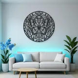 Butterfly Mandala Metal Wall Art | Spiritual Boho Metal Decor