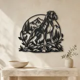 Boxer Strong Profile Metal Wall Art | Pet Lover Silhouette Decor - lifestyle view 3