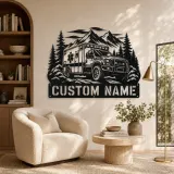 Personalized Mountain Rescue Ambulance Metal Wall Art - lifestyle view 5