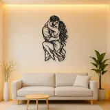 Wrapped in Arms Metal Wall Art | Romantic Couple Decor