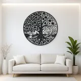 Maple Tree Seasons Metal Wall Art | Botanical Metal Wall Decor