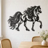 Arabian Horse Profile Metal Wall Art | Equestrian Wall Decor - lifestyle view 4