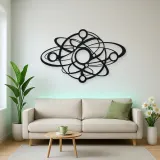 Orbiting Circle Harmony Metal Wall Art | Modern Abstract Metal Decor