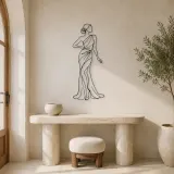 Minimalist Fashion Muse Metal Wall Art | Fashion Figure Wall Decor - lifestyle view 3