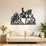 Dressage Elegance Metal Wall Art | Equestrian Wall Decor