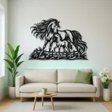 Mare and Foal Metal Wall Art | Equestrian Wall Decor