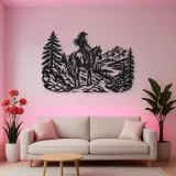 Rider on Trail Metal Wall Art | Equestrian Wall Decor