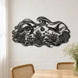 Coral Reef Rhythm Metal Wall Art | Coastal and Nautical Wall Decor - lifestyle view 4