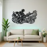 Bass Guitar Rhythm Metal Wall Art | Music Room Wall Decor