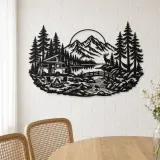 Camper Van Forest Metal Wall Art | Travel and City Wall Decor - lifestyle view 4