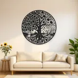 Maple Tree Seasons Metal Wall Art | Botanical Metal Wall Decor