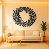 Herb Kitchen Wreath Metal Wall Art | Cozy Home Metal Decor