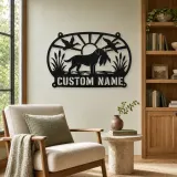 Personalized Duck Hunting Dog Metal Wall Art - lifestyle view 4