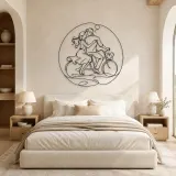Bicycle Couple Metal Wall Art | Romantic Couple Decor - lifestyle view 2
