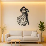 Wedding First Dance Metal Wall Art | Romantic Couple Decor