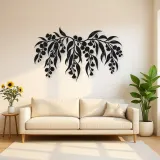 Eucalyptus Cascade Metal Wall Art | Botanical Metal Wall Decor