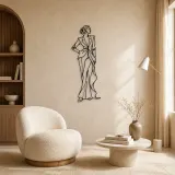 Timeless Couture Model Metal Wall Art | Fashion Figure Wall Decor - lifestyle view 5