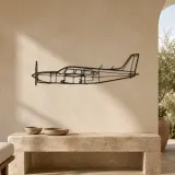 PA-32R-301T Airplane Silhouette Metal Wall Art, Metal Aircraft Silhouette, Aviation Wall Decor, Aviator Decor - lifestyle view 3
