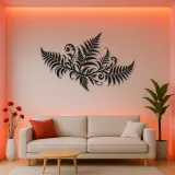 Fern Frond Wave Metal Wall Art | Coastal and Nautical Wall Decor