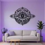 Cosmic Eye Symbol Metal Wall Art | Spiritual Boho Metal Decor