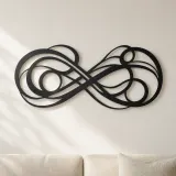 Décoration murale en métal Infinite Flow Loop | Décor abstrait moderne