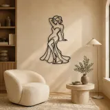 Classic Pinup Silhouette Metal Wall Art | Fashion Figure Wall Decor - lifestyle view 5