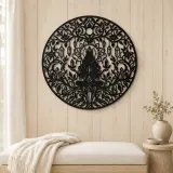 Crystal Garden Metal Wall Art | Botanical Metal Wall Decor - lifestyle view 5