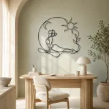 Cobra Pose Rise Metal Wall Art | Yoga and Meditation Wall Decor - lifestyle view 4